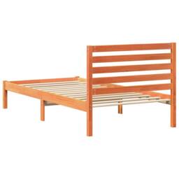 Berkfield Home Elegant with Headboard Wax brown 80 x 200 cm Solid pine wood - thumbnail 7