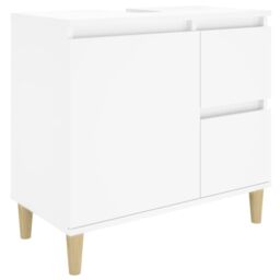 Berkfield Home 3 Piece Bathroom Cabinet Set White Engineered Wood - thumbnail 5