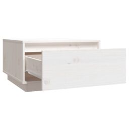 Berkfield Home Coffee Table White 55x56x32 cm Solid Wood Pine - Size: 55 x 56 x 32 cm - thumbnail 3
