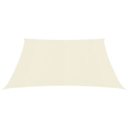 Berkfield Home Sunshade Sail 160 g/m ² Cream 2.5x2.5 m HDPE in Beige - thumbnail 2