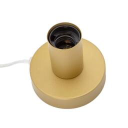 Happy Homewares Modern Bulb Holder Table Lamp to Showcase Vintage Filament Bulbs in Gold - thumbnail 2