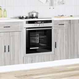 Berkfield Home Oven Cabinet¬†Porto Grey Sonoma Engineered Wood - thumbnail 2