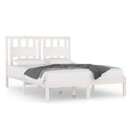 Berkfield Home Beautiful Bed Frame White Solid Wood Pine 180x200 cm Super King Size - thumbnail 3