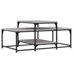 Berkfield Home Decorative Coffee Table Grey Sonoma 102x60x45 cm Engineered Wood - Size: 102 x 60 x 45 cm - thumbnail 6