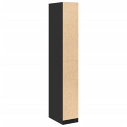 Berkfield Home Wardrobe Black 30x50x200 cm Engineered Wood - Size: 30 x 50 x 200 cm - thumbnail 6