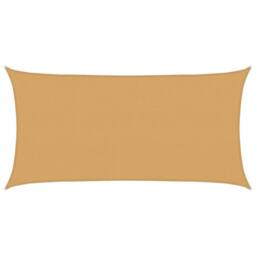 Berkfield Home Sunshade Sail 160 g/m¬≤ Rectangular Sand 2.5x5 m HDPE in Yellow - thumbnail 2