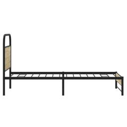 Berkfield Home Bed Frame Frame 75x190 cm Small Single Sonoma Oak Wood in Light Oak - thumbnail 6