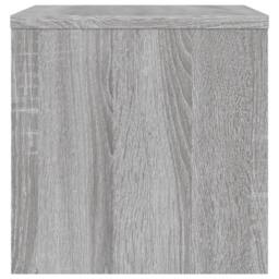 Berkfield Home Bedside Cabinets 2 pcs Grey Sonoma 40x30x30 cm Engineered Wood - Size: 40 x 30 x 30 cm - thumbnail 6