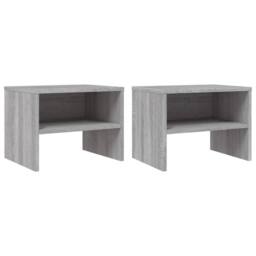Berkfield Home Bedside Cabinets 2 pcs Grey Sonoma 40x30x30 cm Engineered Wood - Size: 40 x 30 x 30 cm - thumbnail 2