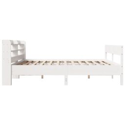 Berkfield Home Bed Frame without Mattress White 180x200 cm Super King Solid Wood Pine - thumbnail 5
