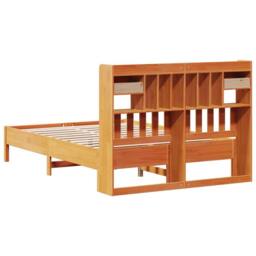 Berkfield Home Decorative Bookcase Bed without Mattress Wax Brown 160x200 cm Sol - thumbnail 6