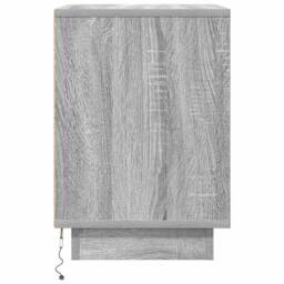 Berkfield Home Durable Bedside Cabinets with LED Lights¬†2 pcs Grey Sonoma 38x34 - thumbnail 9