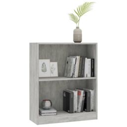 Berkfield Home Bookshelf Concrete Grey 60x24x74.5 cm Engineered Wood - thumbnail 3