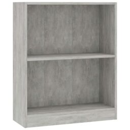 Berkfield Home Bookshelf Concrete Grey 60x24x74.5 cm Engineered Wood - thumbnail 2