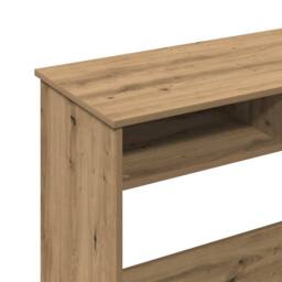 Berkfield Home Desk Artisan Oak 80x40x75 cm Engineered Wood in Brown - Size: 80 x 40 x 75 cm - thumbnail 9