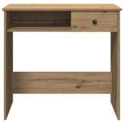 Berkfield Home Desk Artisan Oak 80x40x75 cm Engineered Wood in Brown - Size: 80 x 40 x 75 cm - thumbnail 4