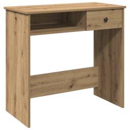 Berkfield Home Desk Artisan Oak 80x40x75 cm Engineered Wood in Brown - Size: 80 x 40 x 75 cm - thumbnail 1