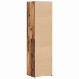 Berkfield Home Highboard Old Wood 50x42.5x185 cm Engineered Wood in Brown - thumbnail 8