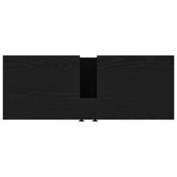 Berkfield Home Bathroom Sink Cabinet Black Oak 80x30x60 cm Engineered Wood - Size: 80 x 30 x 60 cm - thumbnail 9