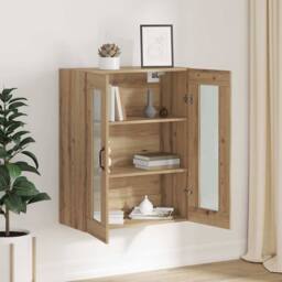 Berkfield Home Hanging Wall Cabinet Brown 69.5 x 34 x 90 cm Engineered wood - thumbnail 4