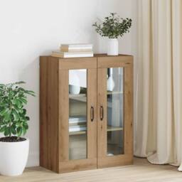 Berkfield Home Hanging Wall Cabinet Brown 69.5 x 34 x 90 cm Engineered wood - thumbnail 2
