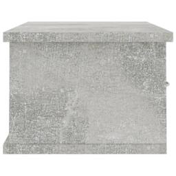 Berkfield Home Wall-mounted Drawer Shelf Concrete Grey 60x26x18.5 cm Engineered Wood - thumbnail 5