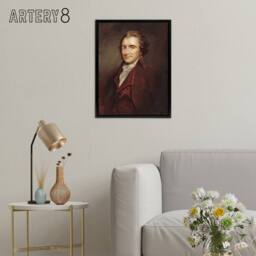 "Artery8 Thomas Paine Portrait Founding Father Framed Canvas Wall Art Print - Size: W12"" x H16""" - thumbnail 3
