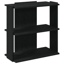 Berkfield Home Bookcase 3-Tier Black 60x30x60 cm Engineered Wood - Size: 60 x 30 x 60 cm - thumbnail 2