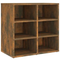 Berkfield Home Shoe Cabinet Smoked Oak 52.5x30x50 cm in Brown - thumbnail 2