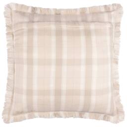Voyage Maison Arrochar Tartan Woven Indoor/Outdoor Cushion in Beige - Size: 50 cm x 50 cm - thumbnail 3