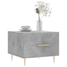 Berkfield Home Coffee Tables 2 pcs Concrete Grey 50x50x40 cm Engineered Wood - Size: 50 x 50 x 40 cm - thumbnail 3