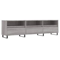 Berkfield Home TV Cabinet Grey Sonoma 150x30x44.5 cm Engineered Wood - thumbnail 2