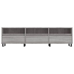 Berkfield Home TV Cabinet Grey Sonoma 150x30x44.5 cm Engineered Wood - thumbnail 5