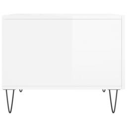 Berkfield Home Coffee Tables 2pcs High Gloss White 50x50x40 cm Engineered Wood - Size: 50 x 50 x 40 cm - thumbnail 8
