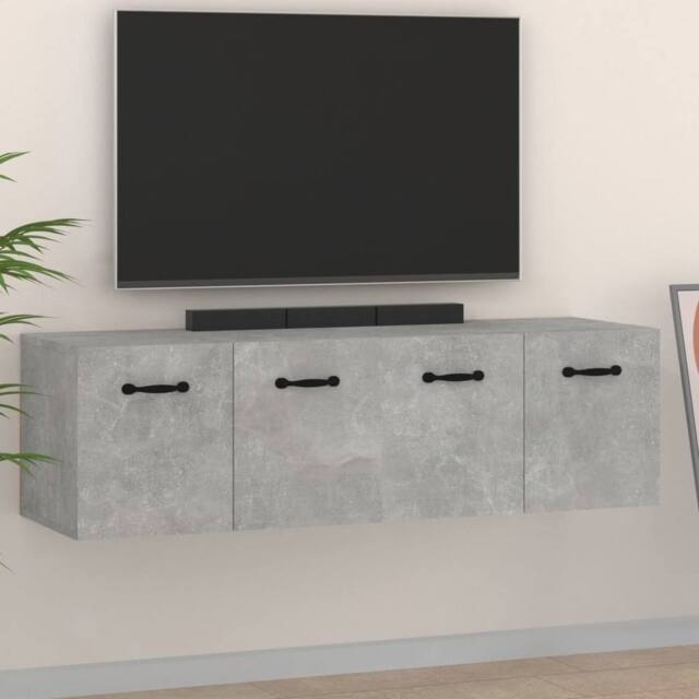 Berkfield Home Wall Cabinets 2 pcs Concrete Grey 80x35x36.5 cm Engineered Wood - image 1