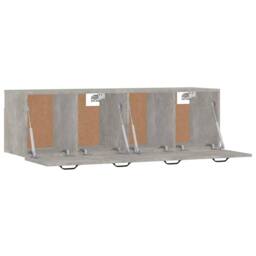 Berkfield Home Wall Cabinets 2 pcs Concrete Grey 80x35x36.5 cm Engineered Wood - thumbnail 5