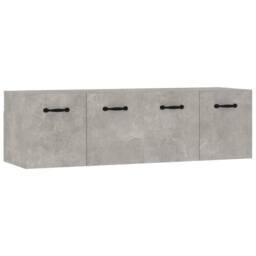 Berkfield Home Wall Cabinets 2 pcs Concrete Grey 80x35x36.5 cm Engineered Wood - thumbnail 2