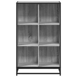 Berkfield Home Book Cabinet Grey Sonoma 65.5x33x107.5 cm Engineered Wood - thumbnail 4