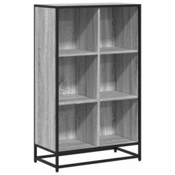 Berkfield Home Book Cabinet Grey Sonoma 65.5x33x107.5 cm Engineered Wood - thumbnail 1