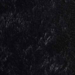 Berkfield Home Shaggy Rug High Pile NAVARRA Black 120x120 cm Polyester - Size: Medium - thumbnail 9