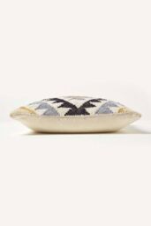 Homescapes Handwoven Kilim Cushion with Feather Filling in Gold - Size: 45 cm x 45 cm - thumbnail 4