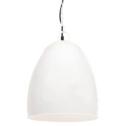 Berkfield Home Industrial Hanging Lamp 25 W White Round 42 cm E27 - thumbnail 2