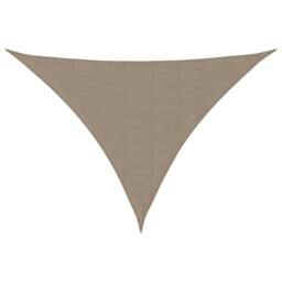 Berkfield Home Sunshade Sail Oxford Fabric Triangular 4x5x5 m Taupe in Beige