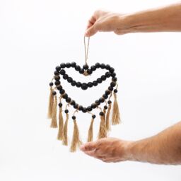 KDMD Small Bead Heart Mobil 27x20cm - Size: 27x20 cm - thumbnail 3