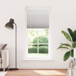 Berkfield Home Pleated Blind Light Grey 90x200 cm Fabric Width 89.4 cm Polyester - thumbnail 2