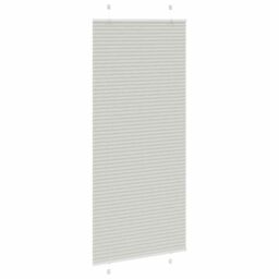 Berkfield Home Pleated Blind Light Grey 90x200 cm Fabric Width 89.4 cm Polyester - thumbnail 4