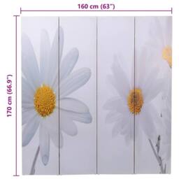 Berkfield Home Decorative Folding Room Divider 160x170 cm Flower - thumbnail 7