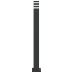 Berkfield Home Outdoor Floor Lamp Black 110 cm Aluminium - thumbnail 4