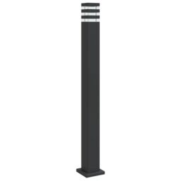 Berkfield Home Outdoor Floor Lamp Black 110 cm Aluminium - thumbnail 2