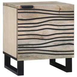 Berkfield Home Bedside Tables 2 pcs Natural 40 x 33.5 x 46 cm in Brown - thumbnail 2